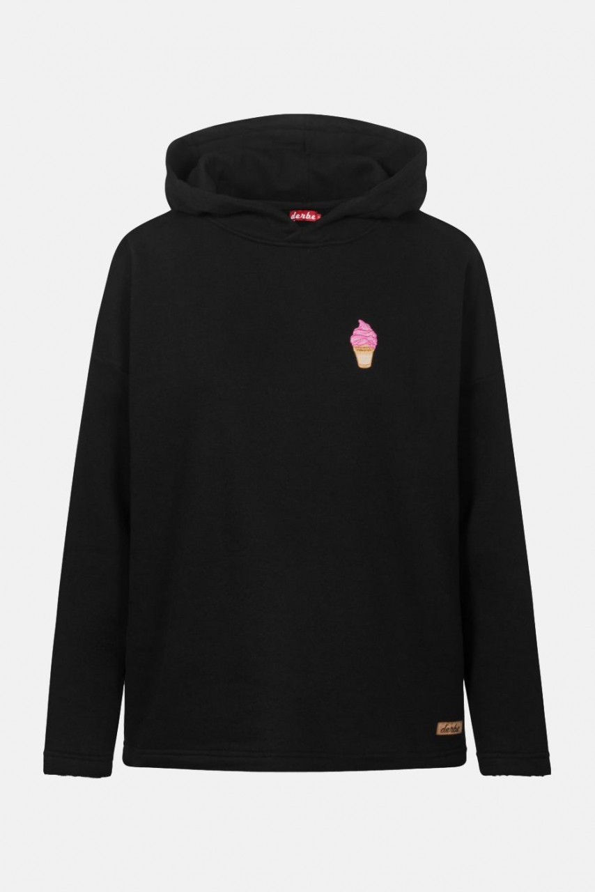 Derbe Ice Sweat Damen Pullover Schwarz Eis