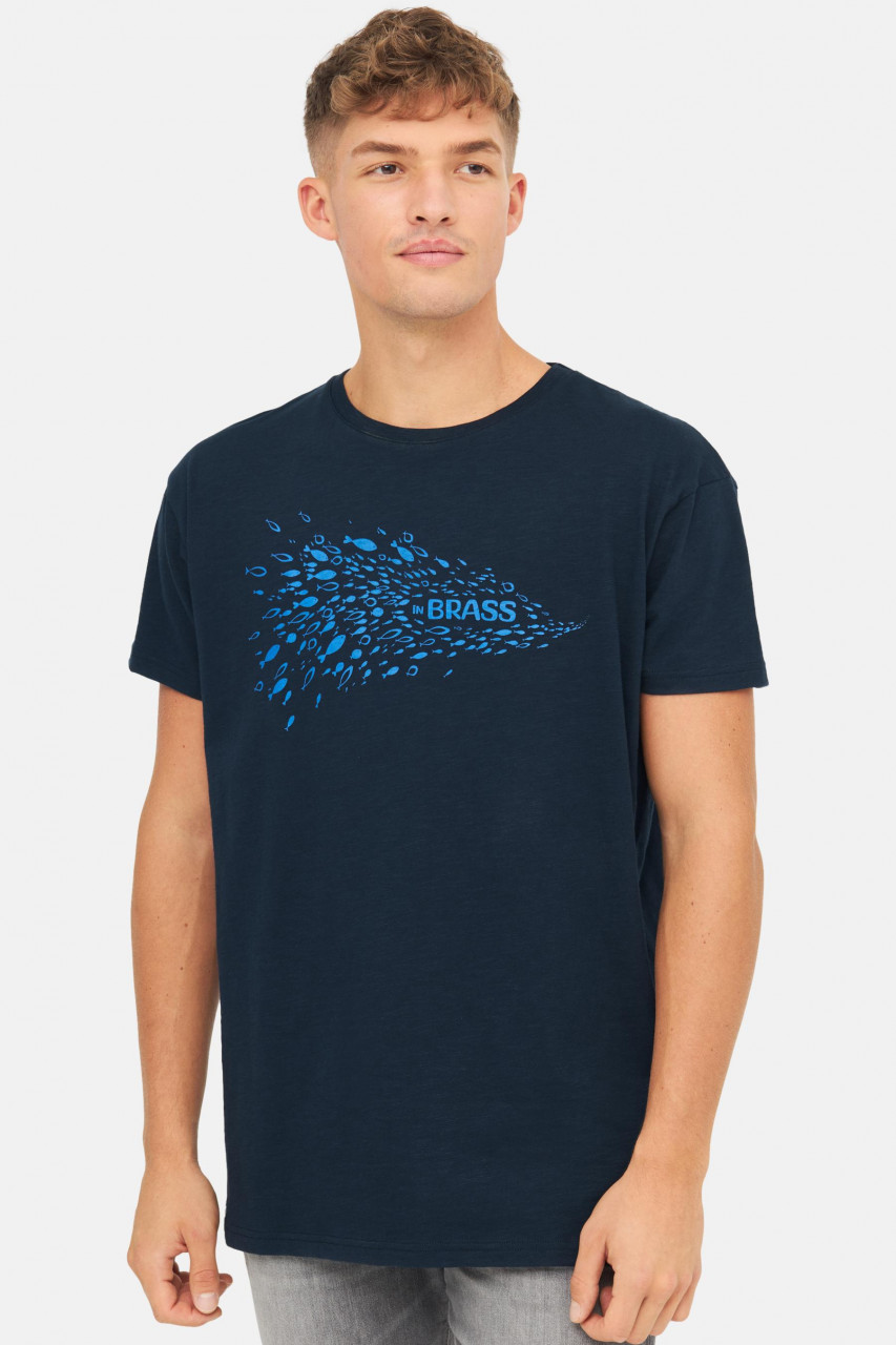 Derbe T-Shirt Inbrass Herren Dunkelblau