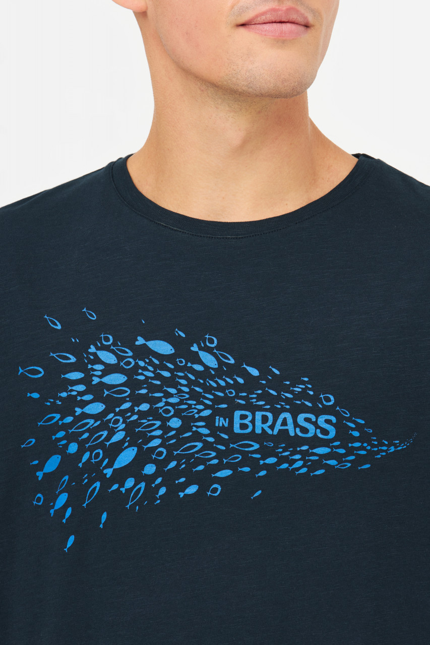 Derbe T-Shirt Inbrass Herren Dunkelblau