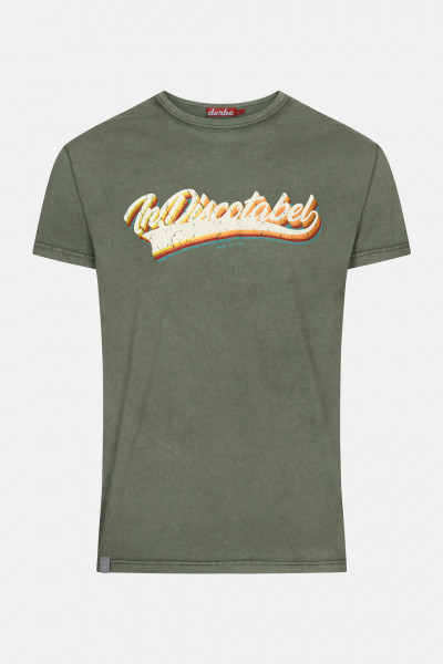Derbe inDISCOtabel Herren T-Shirt Grün Kombu Green Nachhaltig Derbe inDISCOtabel Herren T-Shirt Grün Kombu Green Nachhaltig
