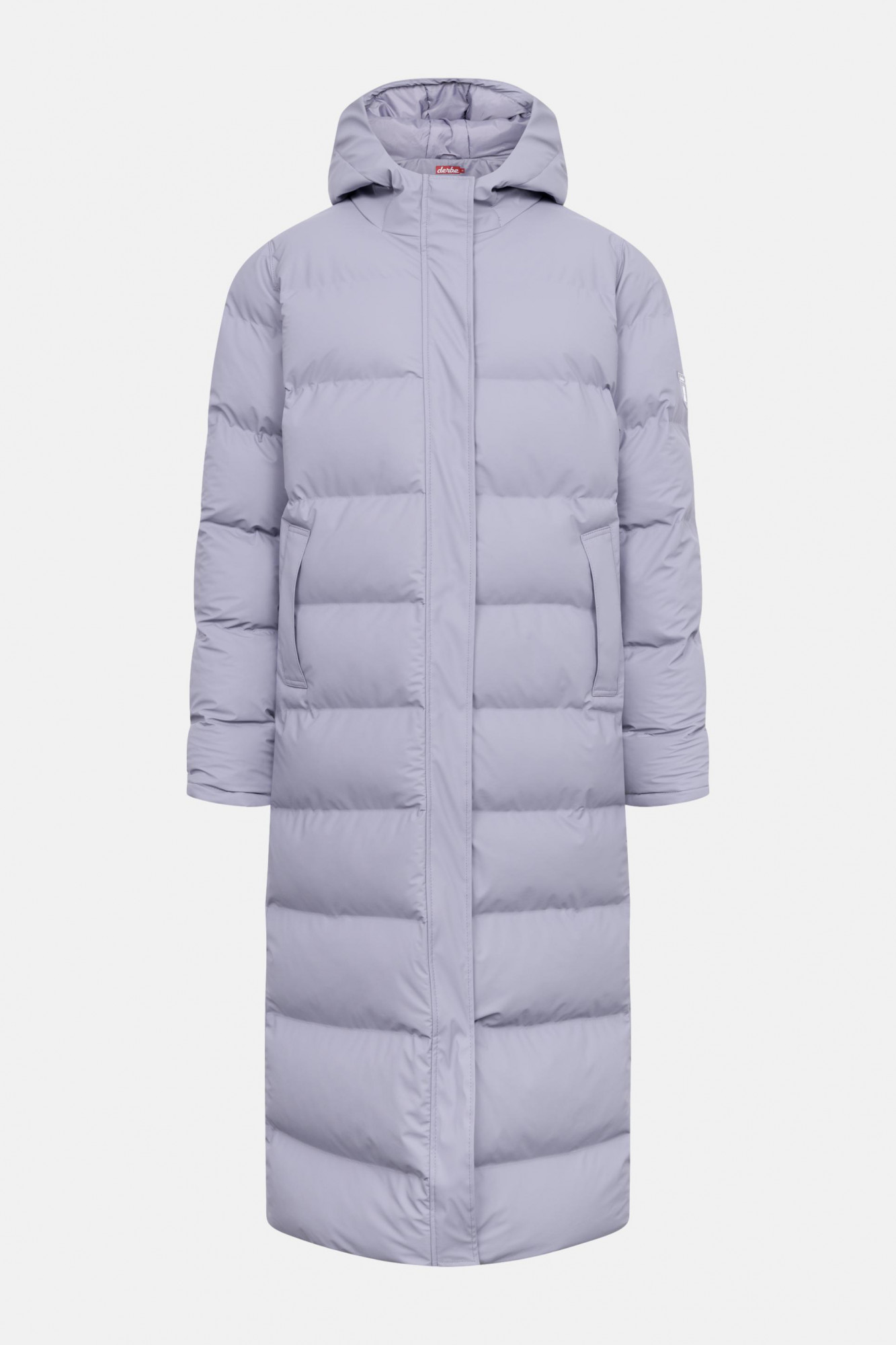 Derbe Wintermantel Interholm Damen Flieder Grau Puffer