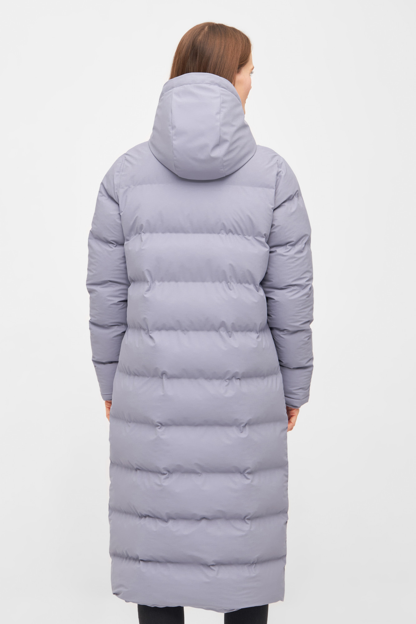 Derbe Wintermantel Interholm Damen Flieder Grau Puffer