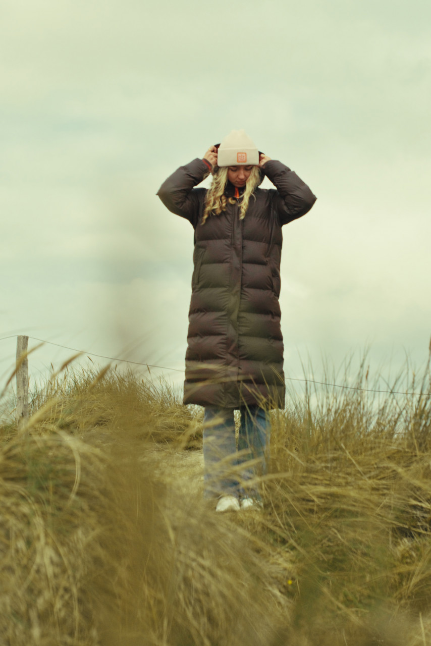 Derbe Wintermantel Interholm Damen Braun Rot Puffer