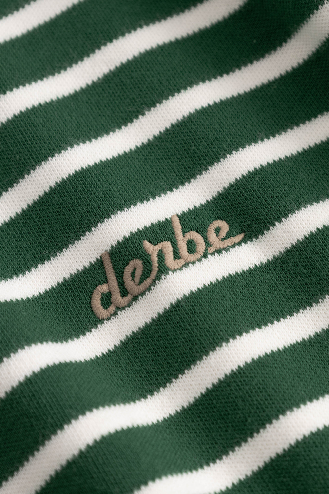 Derbe Streifenshirt Interstriped Damen Grün Weiß Langarmshirt GOTS Organic