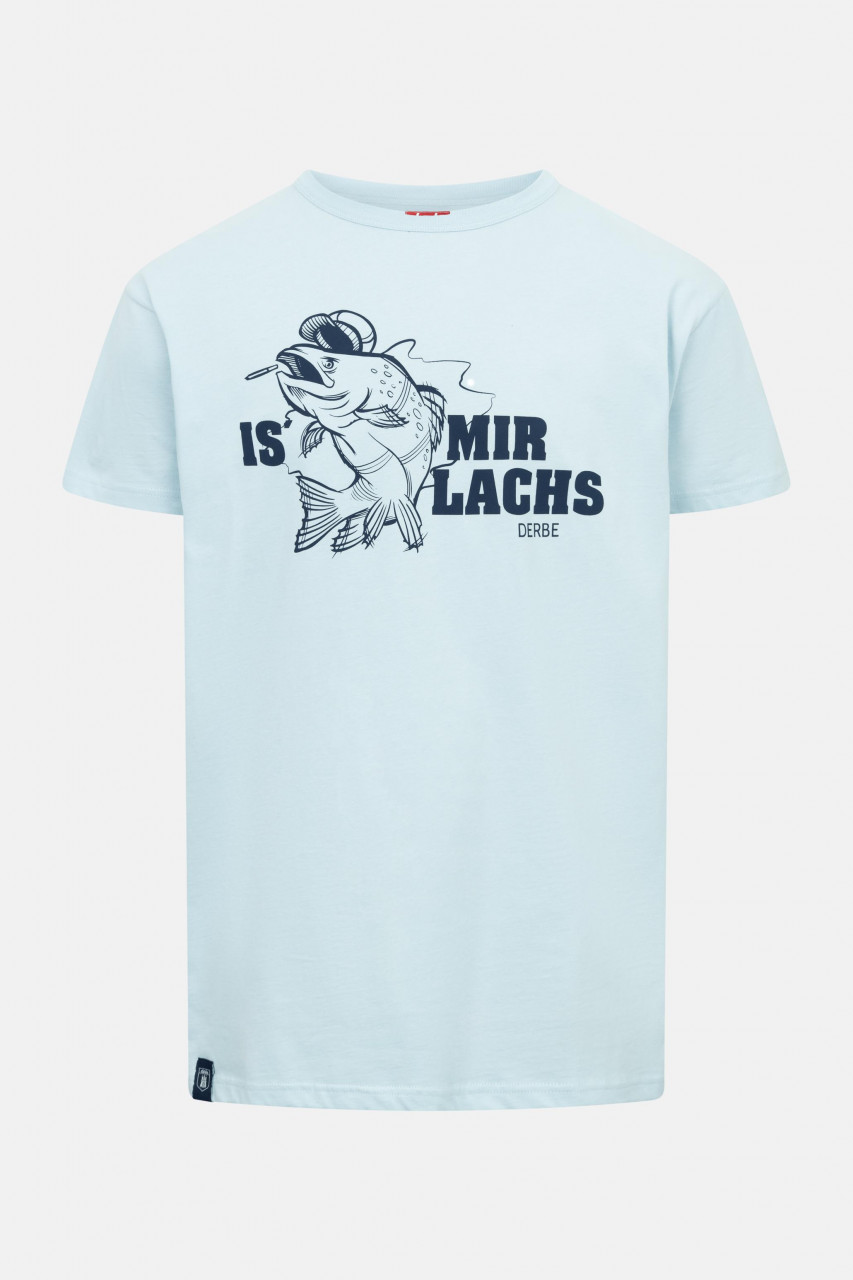 Derbe T-Shirt Is mir Lachs Herren Hellblau