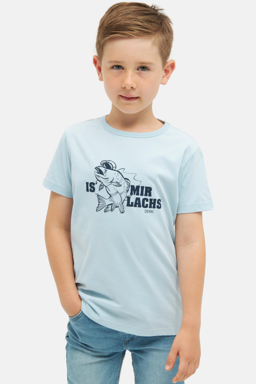 Is mir Lachs Kinder T-Shirt Skyride Hellblau