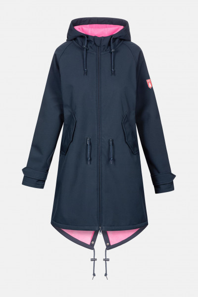 Derbe Island Friese Damen Softshell Mantel Navy Carmine Rose Dunkelblau Derbe Island Friese Damen Softshell Mantel Navy Carmine Rose Dunkelblau