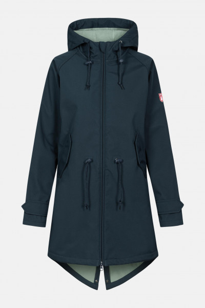 Derbe Island Friese Damen Softshell Mantel Navy Lilypad Dunkelblau Derbe Island Friese Damen Softshell Mantel Navy Lilypad Dunkelblau