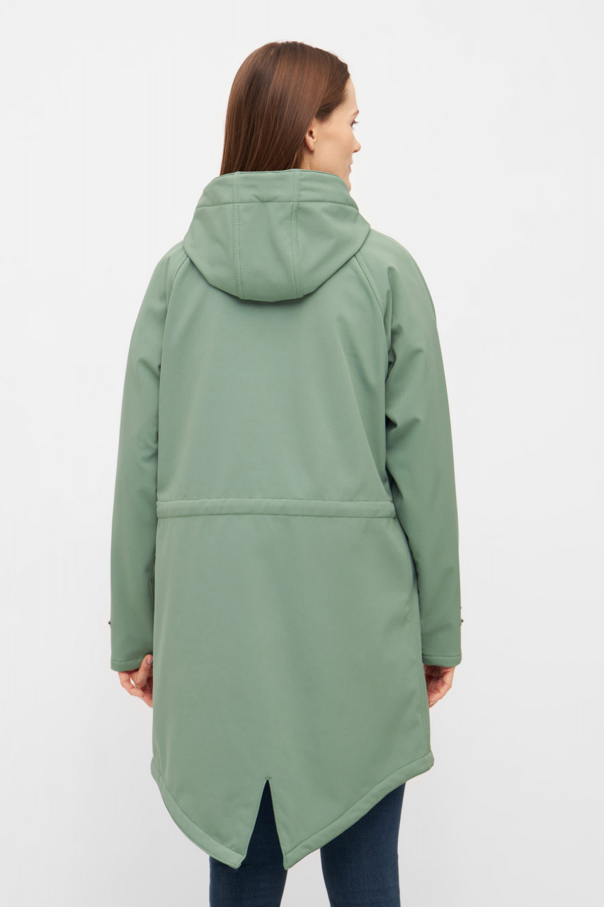 Derbe Softshelljacke Island Friese Damen Hellgrün Nachhaltig