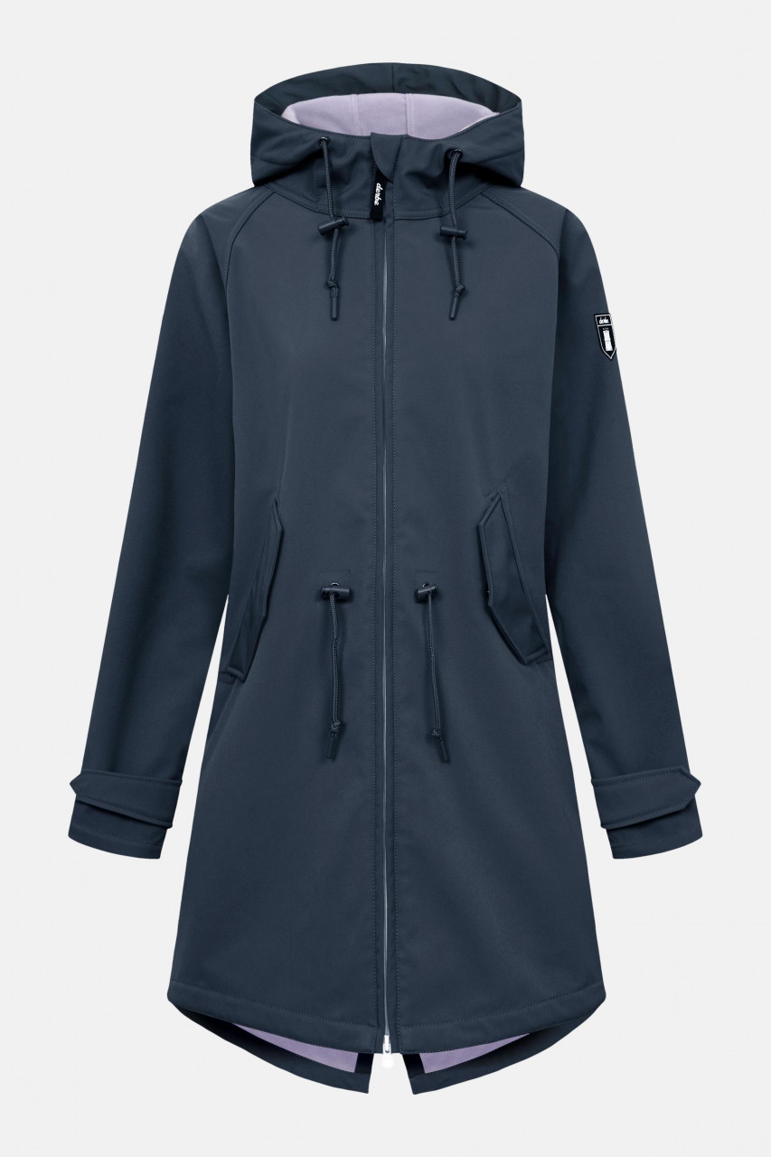 Derbe Softshelljacke Island Friese Damen Dunkelblau