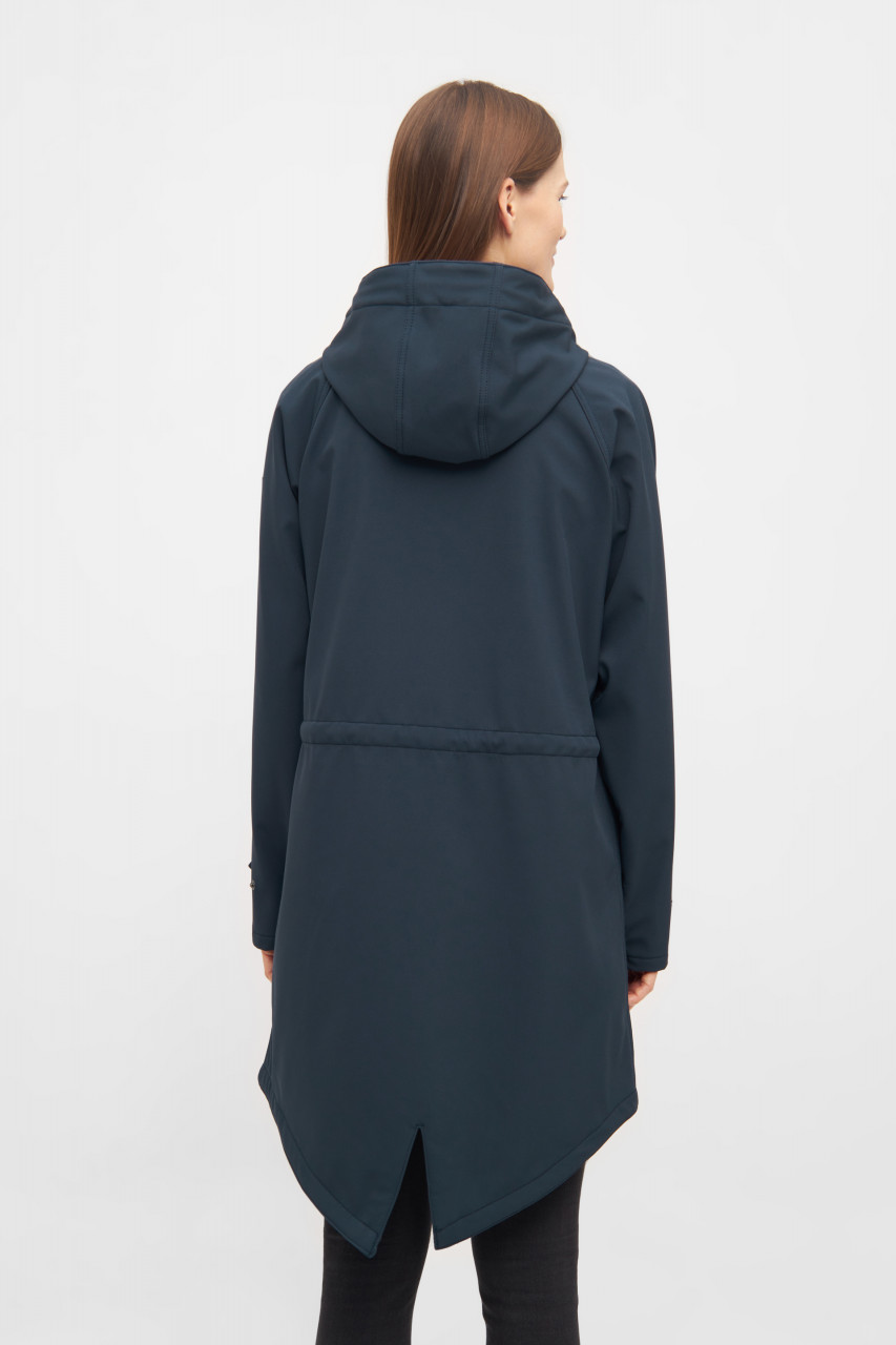 Derbe Softshelljacke Island Friese Damen Dunkelblau Nachhaltig