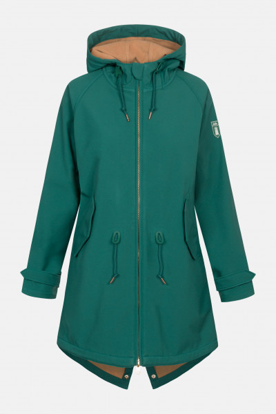 Derbe Island Friese Galapagos Green Damen Softshell Mantel Grün Derbe Island Friese Galapagos Green Damen Softshell Mantel Grün