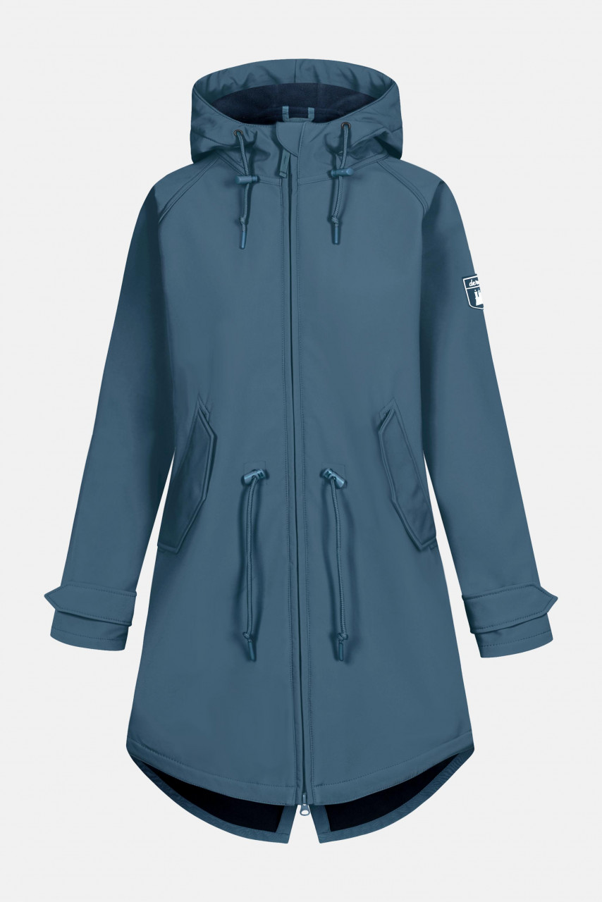 Derbe Island Friese Orion Blue Damen Softshelljacke Blau