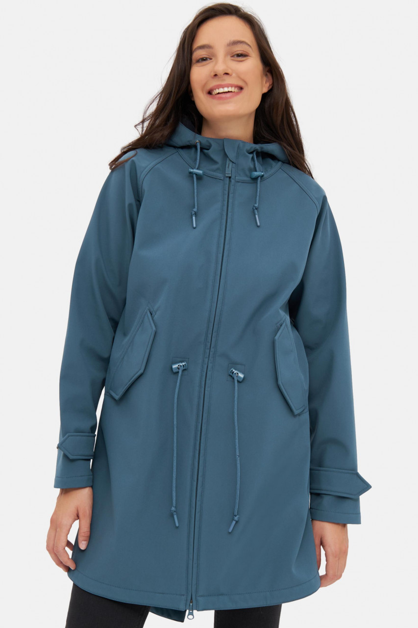 Derbe Island Friese Orion Blue Damen Softshelljacke Blau