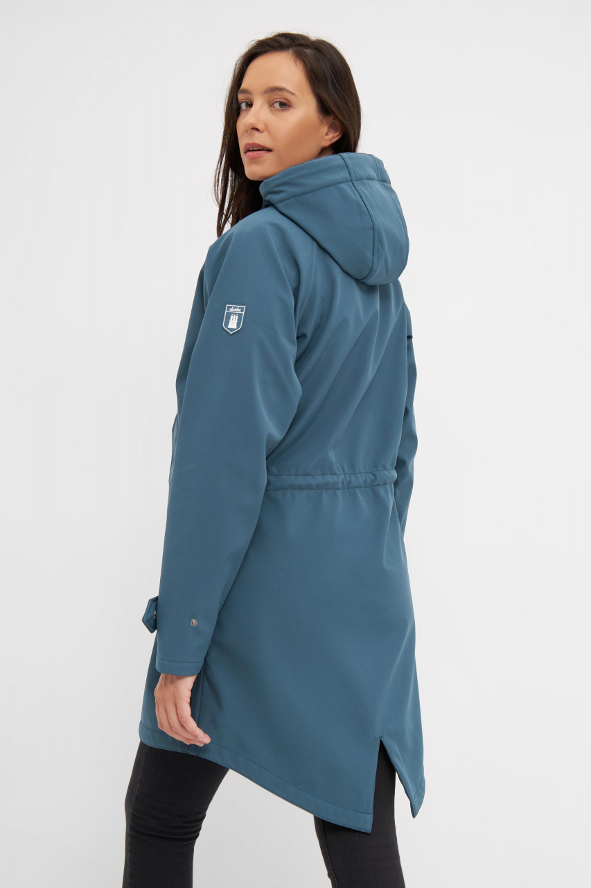 Derbe Island Friese Orion Blue Damen Softshelljacke Blau Nachhaltig