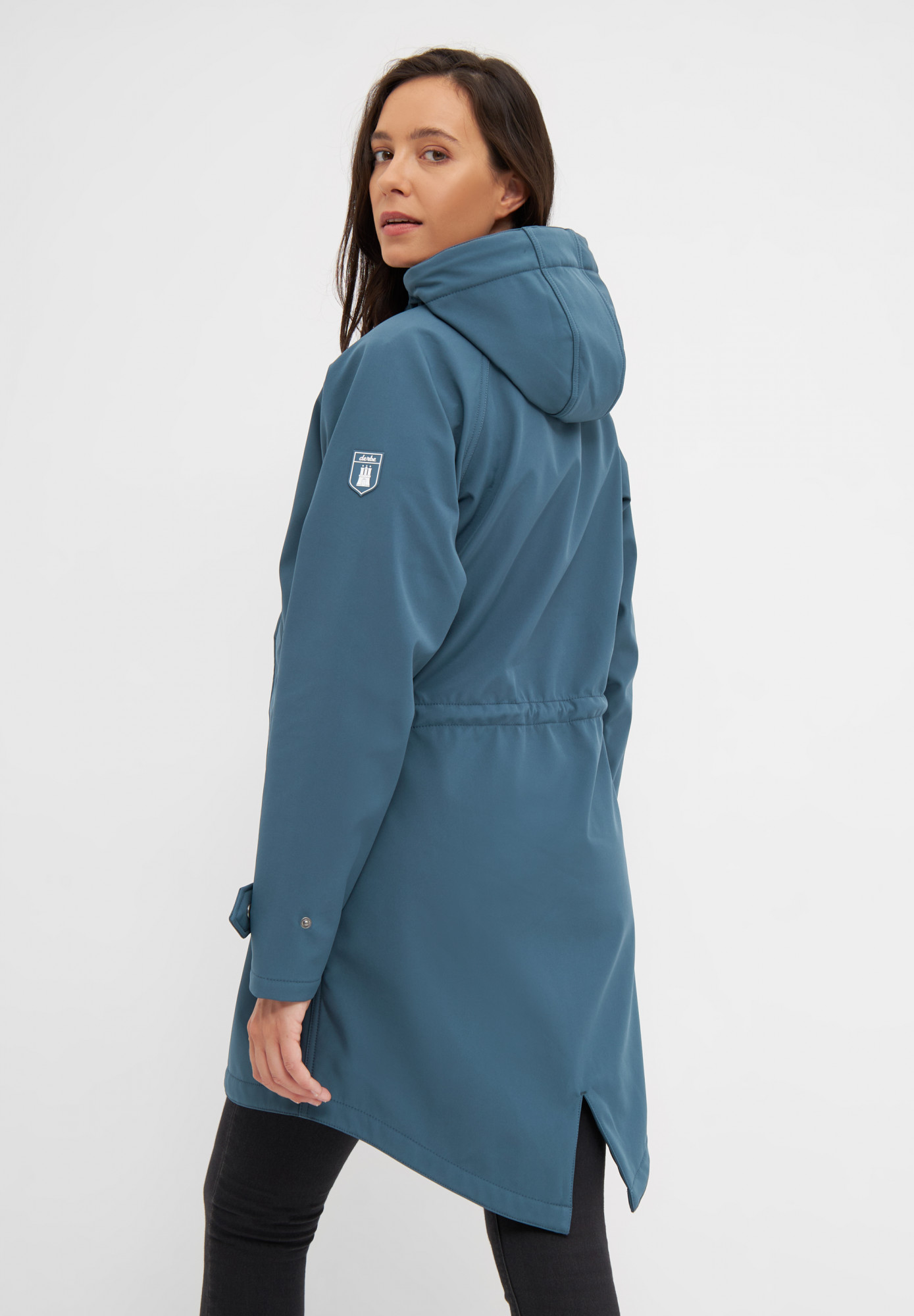 Derbe Island Friese Orion Blue Damen Softshelljacke Blau