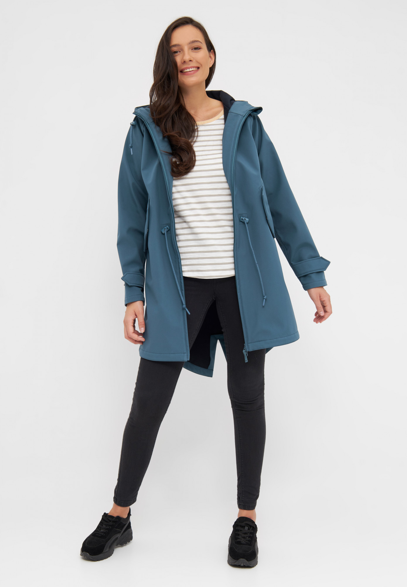 Derbe Island Friese Orion Blue Damen Softshelljacke Blau