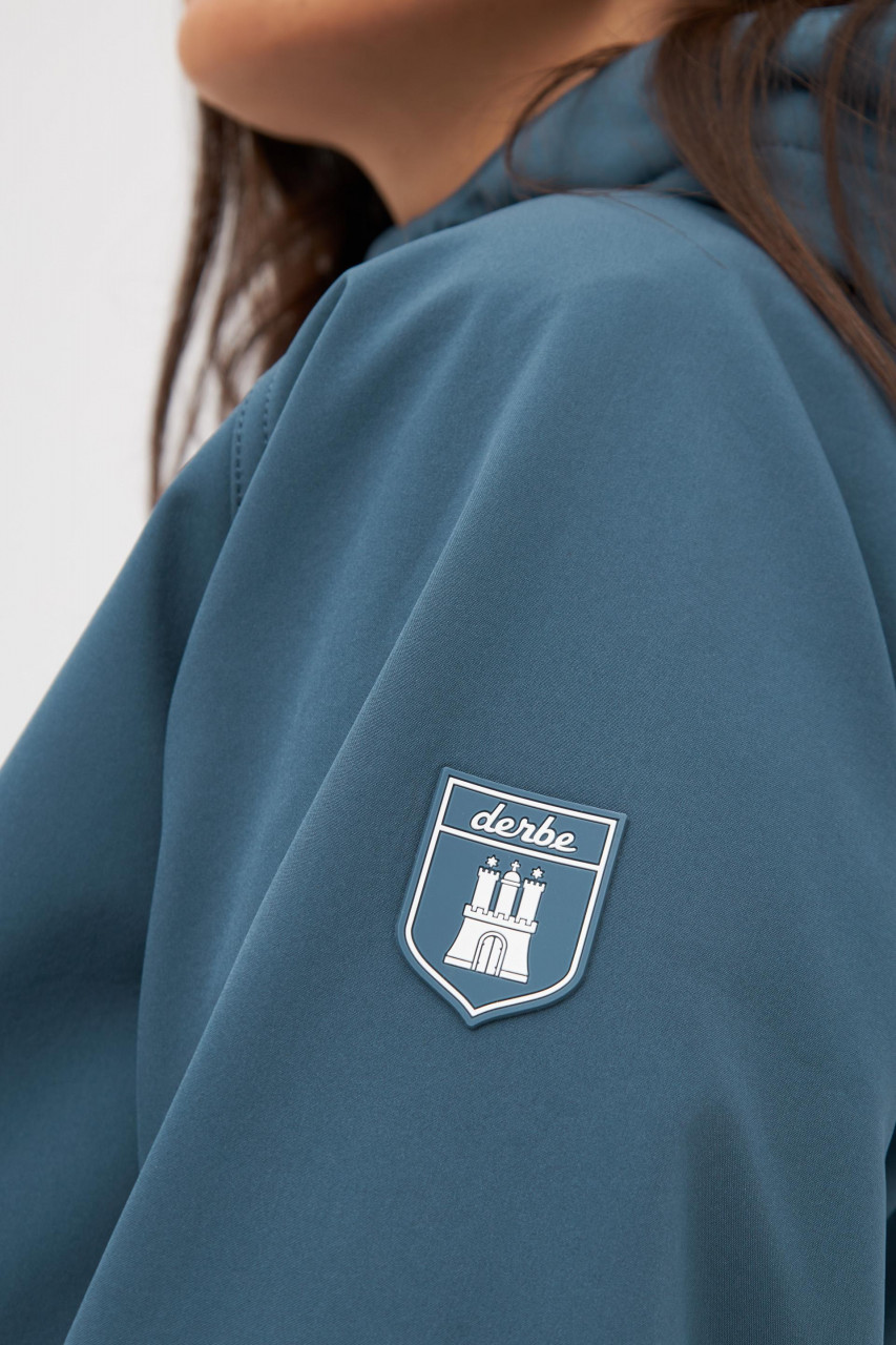 Derbe Island Friese Orion Blue Damen Softshelljacke Blau Nachhaltig