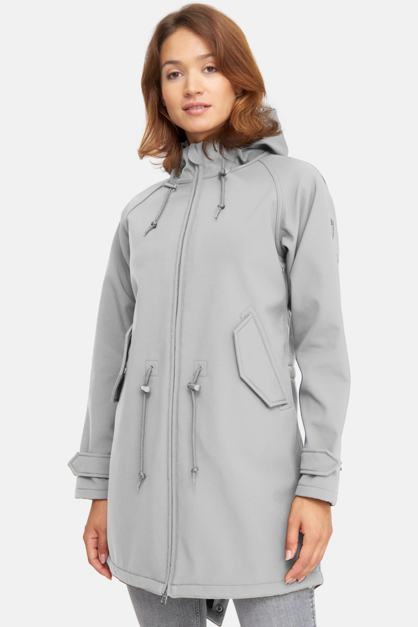 Derbe Damen Softshelljacke Friese Island lava smoke-navy