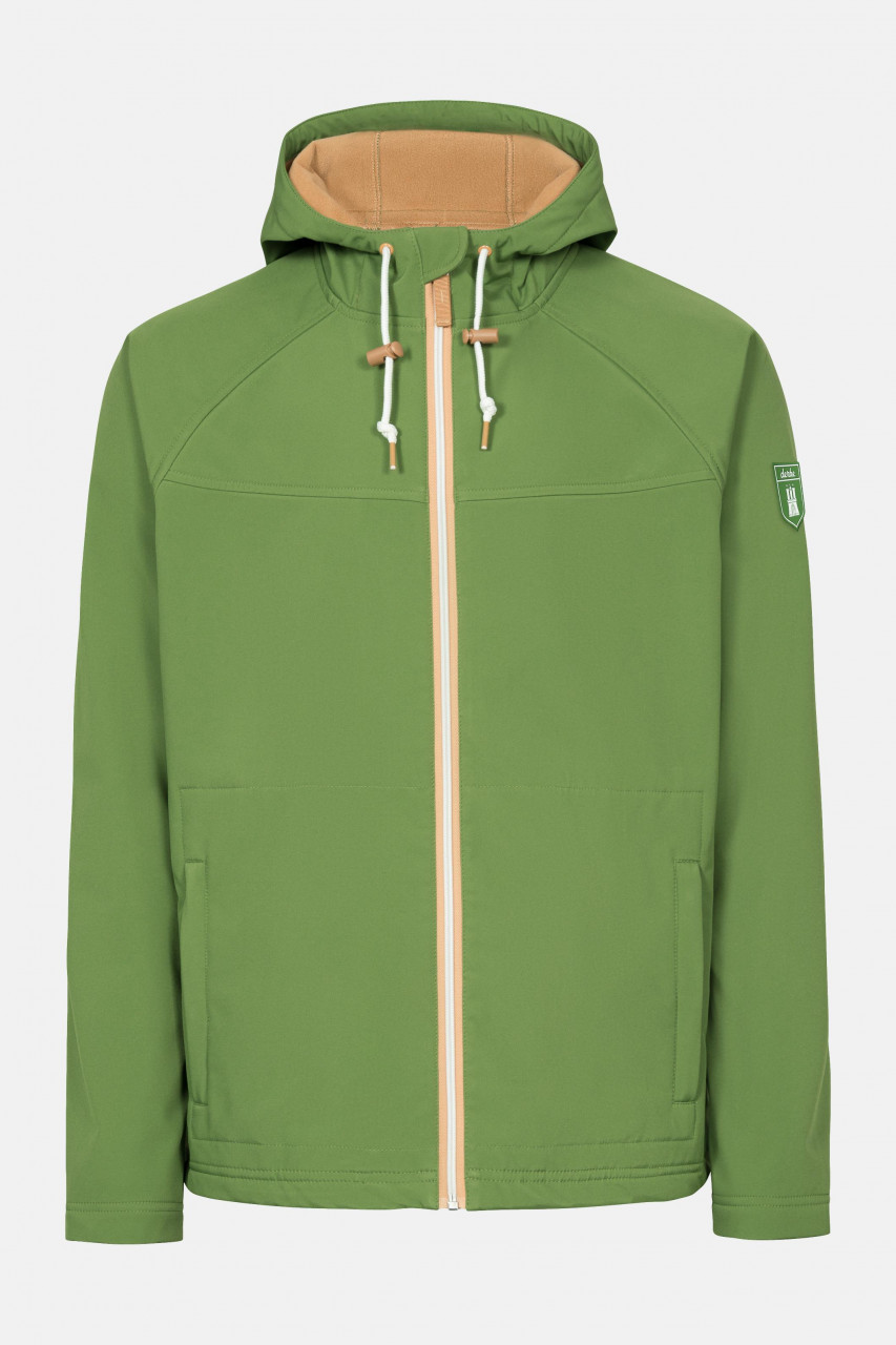 Isleby Herren Softshell Jacke Cactus Doe Grün Ocker |