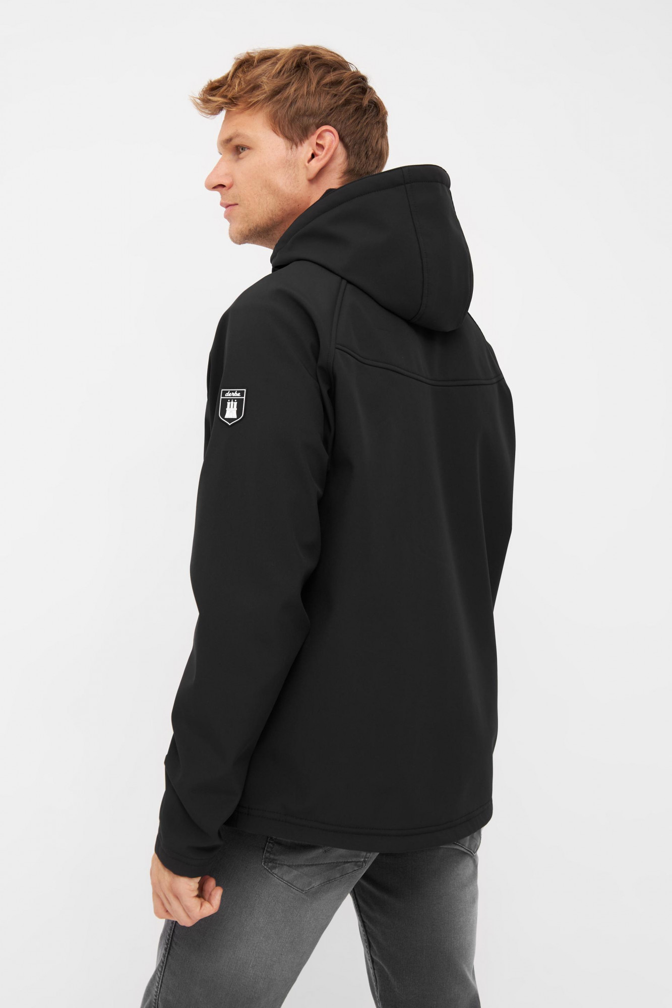 Derbe Isleby Herren Softshell Jacke Schwarz Black