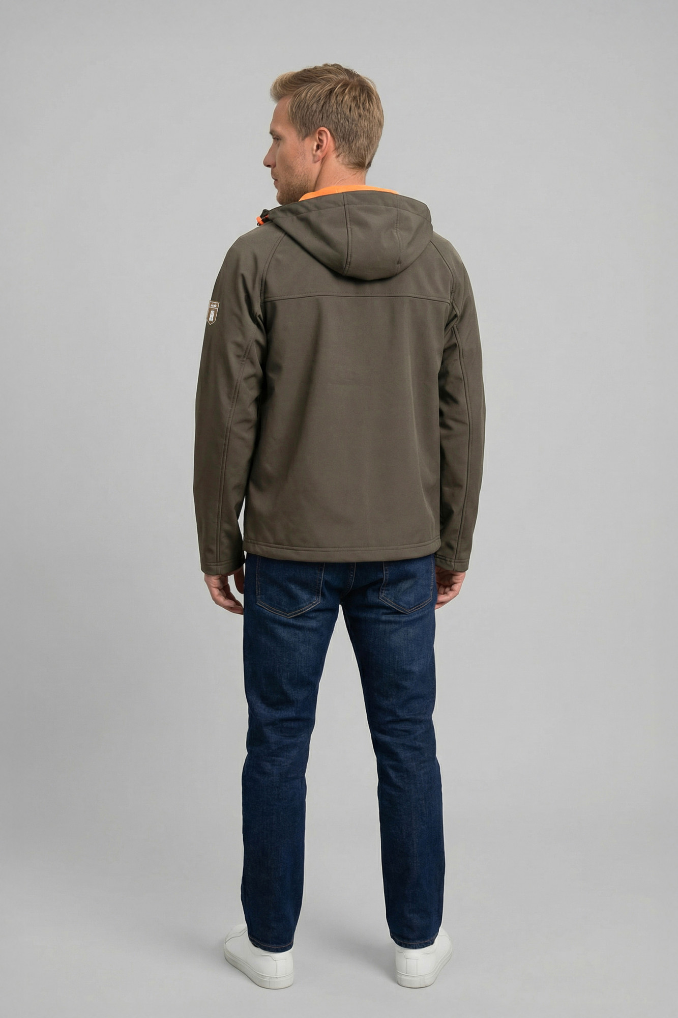 Derbe Übergangsjacke Isleby Herren Braun Orange Softshell