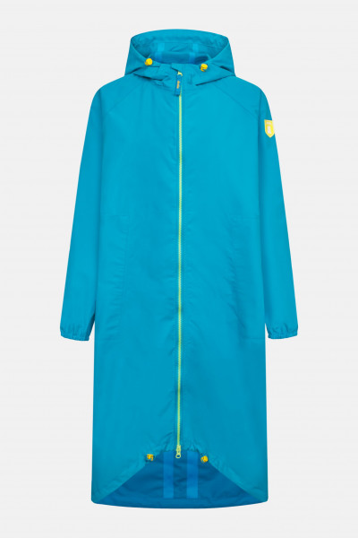 Derbe Regenjacke Kapby Damen Türkis Blau