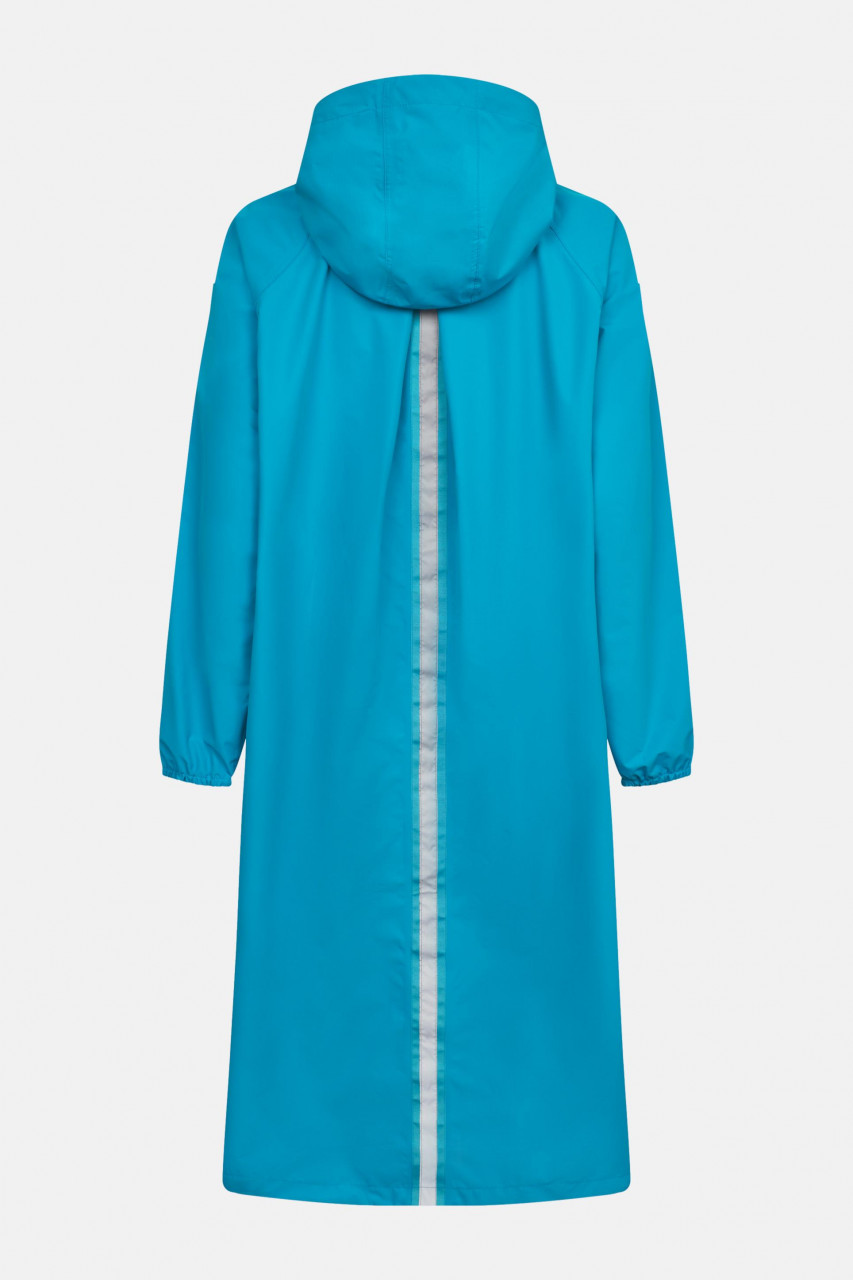 Derbe Regenjacke Kapby Damen Türkis Blau