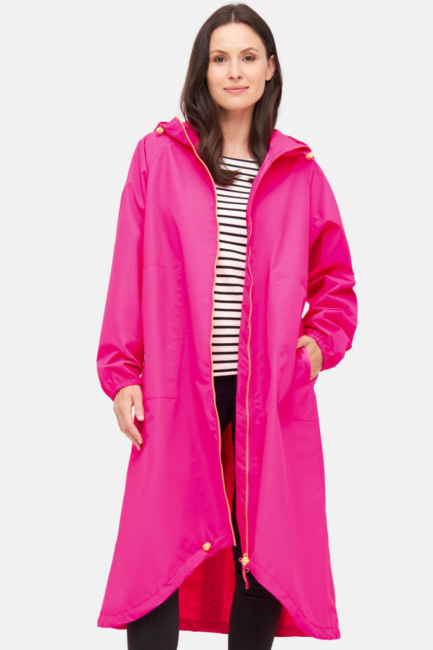 Derbe Regenjacke Kapby Damen Pink Parka