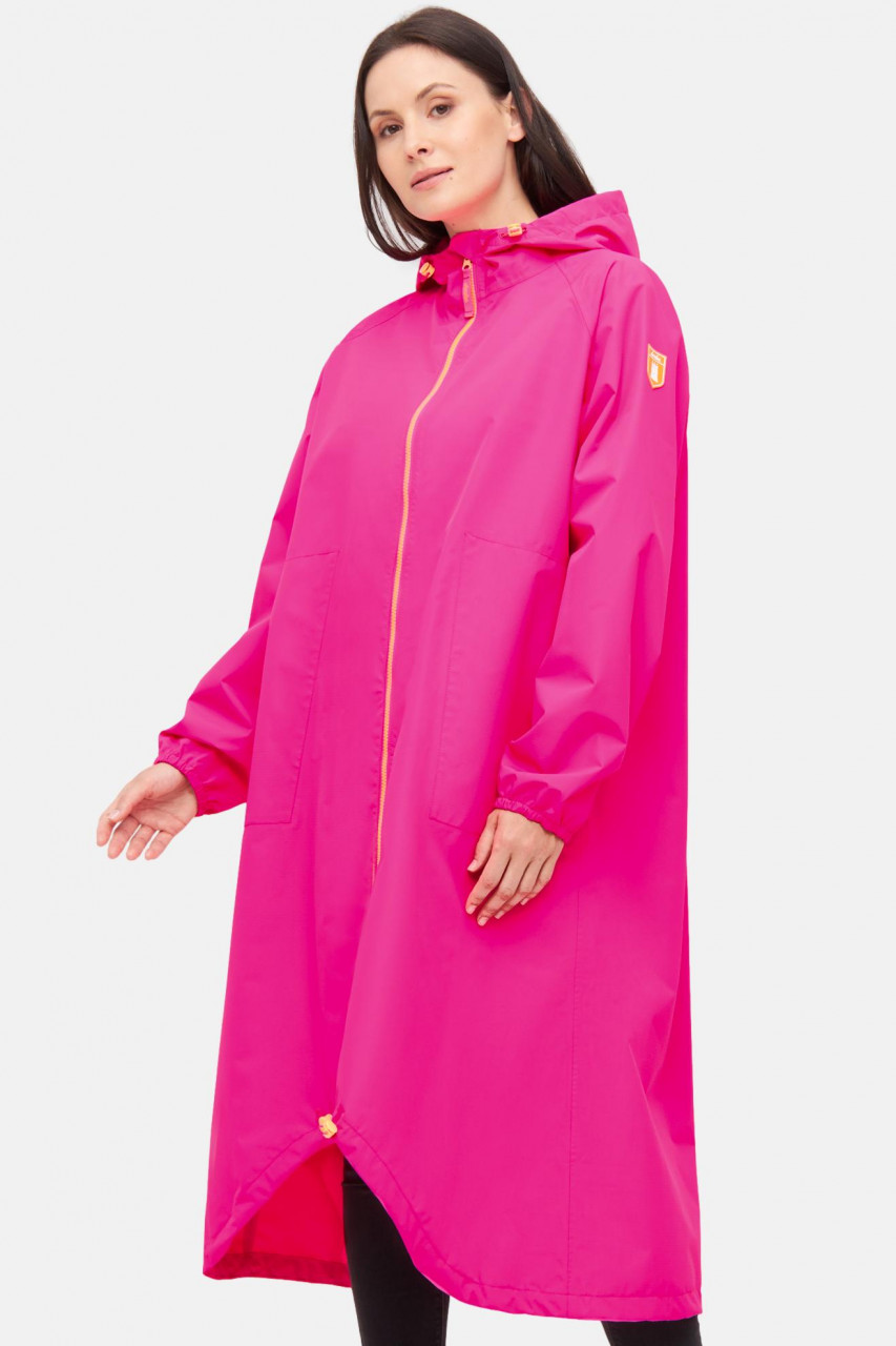 Derbe Regenjacke Kapby Damen Pink Parka