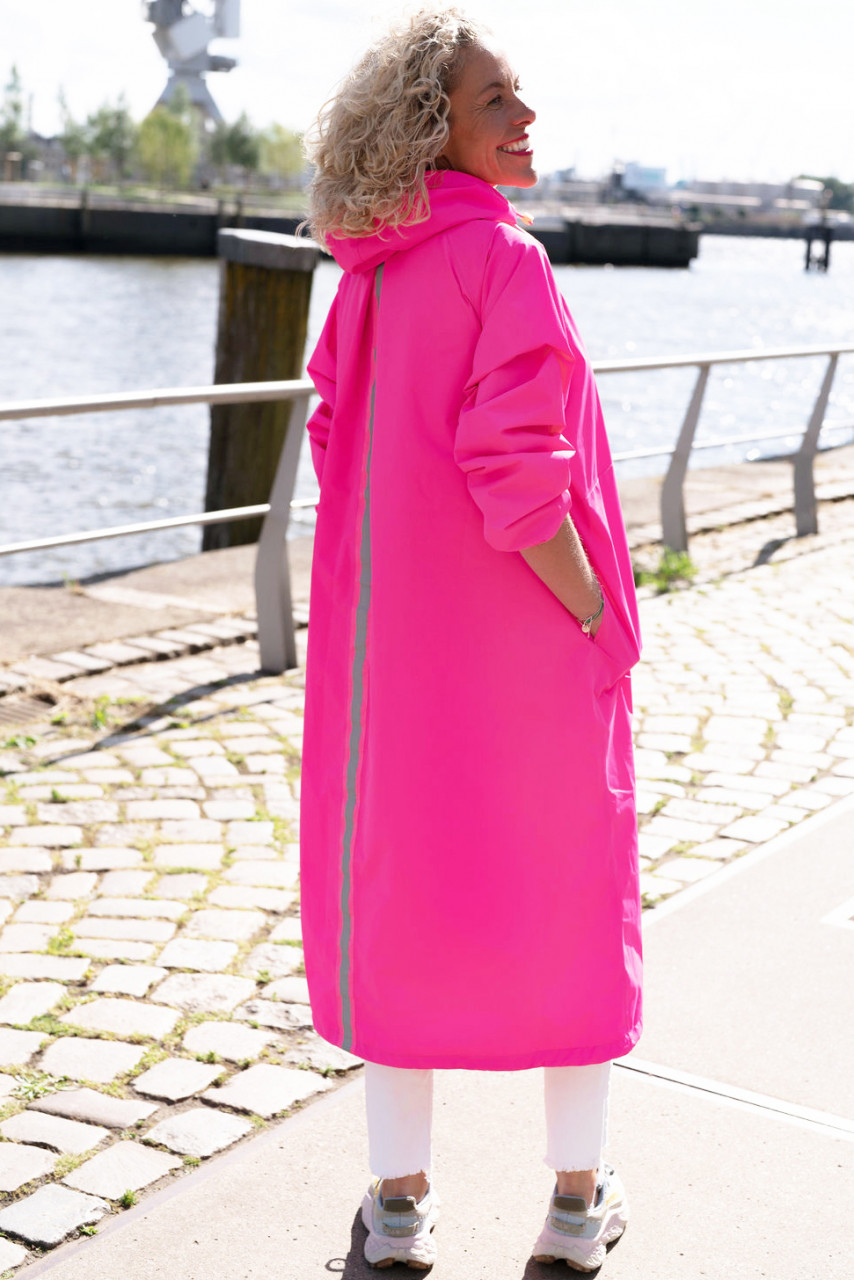 Derbe Regenjacke Kapby Damen Pink Parka