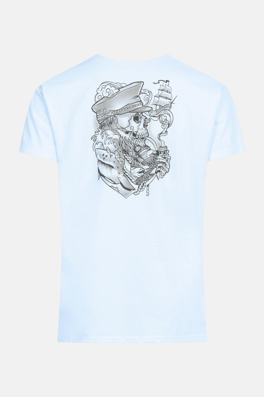 Derbe Kapitän Skull Herren Shirt Wan Blue Hellblau