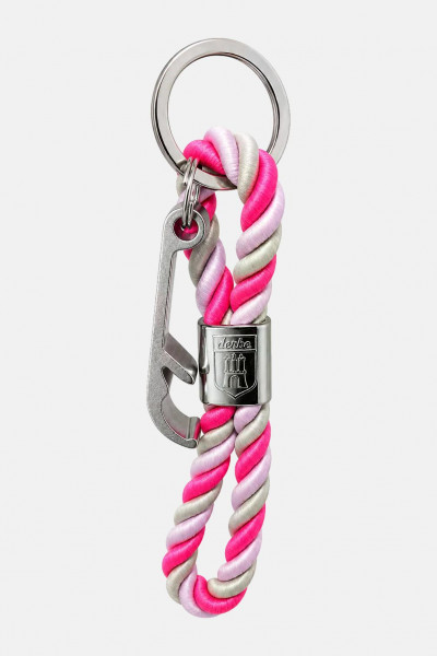 Derbe Schlüsselanhänger Keychain Rosa Beige Pink Flaschenöffner