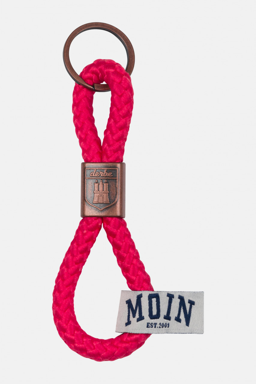 Derbe Keychain Schlüsselanhänger Moin Kurz Paradise Pink