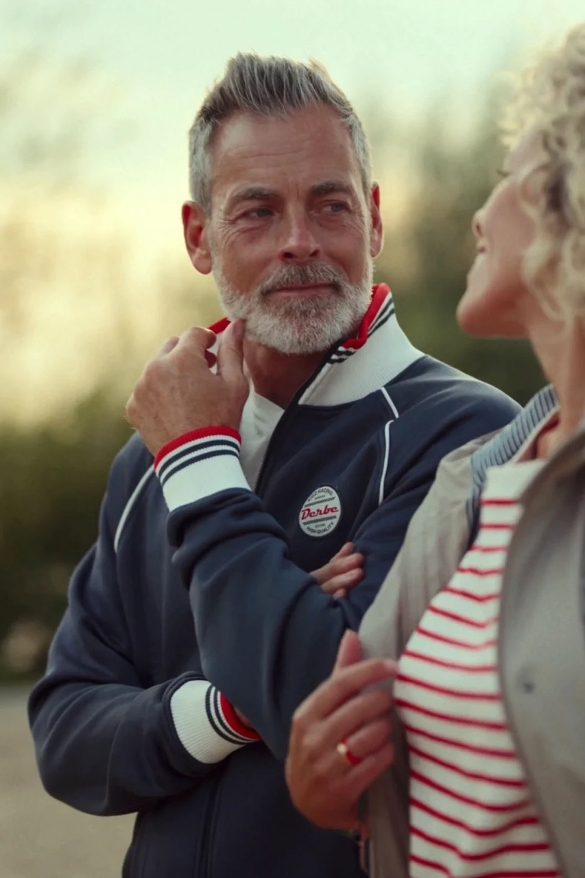 Derbe Sweatjacke Kiez Racing Herren Blau Trainingsjacke