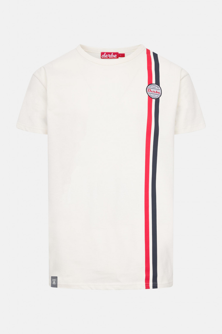 Derbe T-Shirt Kiez Racing Herren Weiß