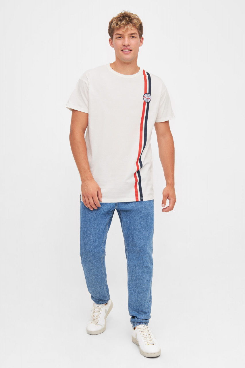 Derbe T-Shirt Kiez Racing Herren Weiß