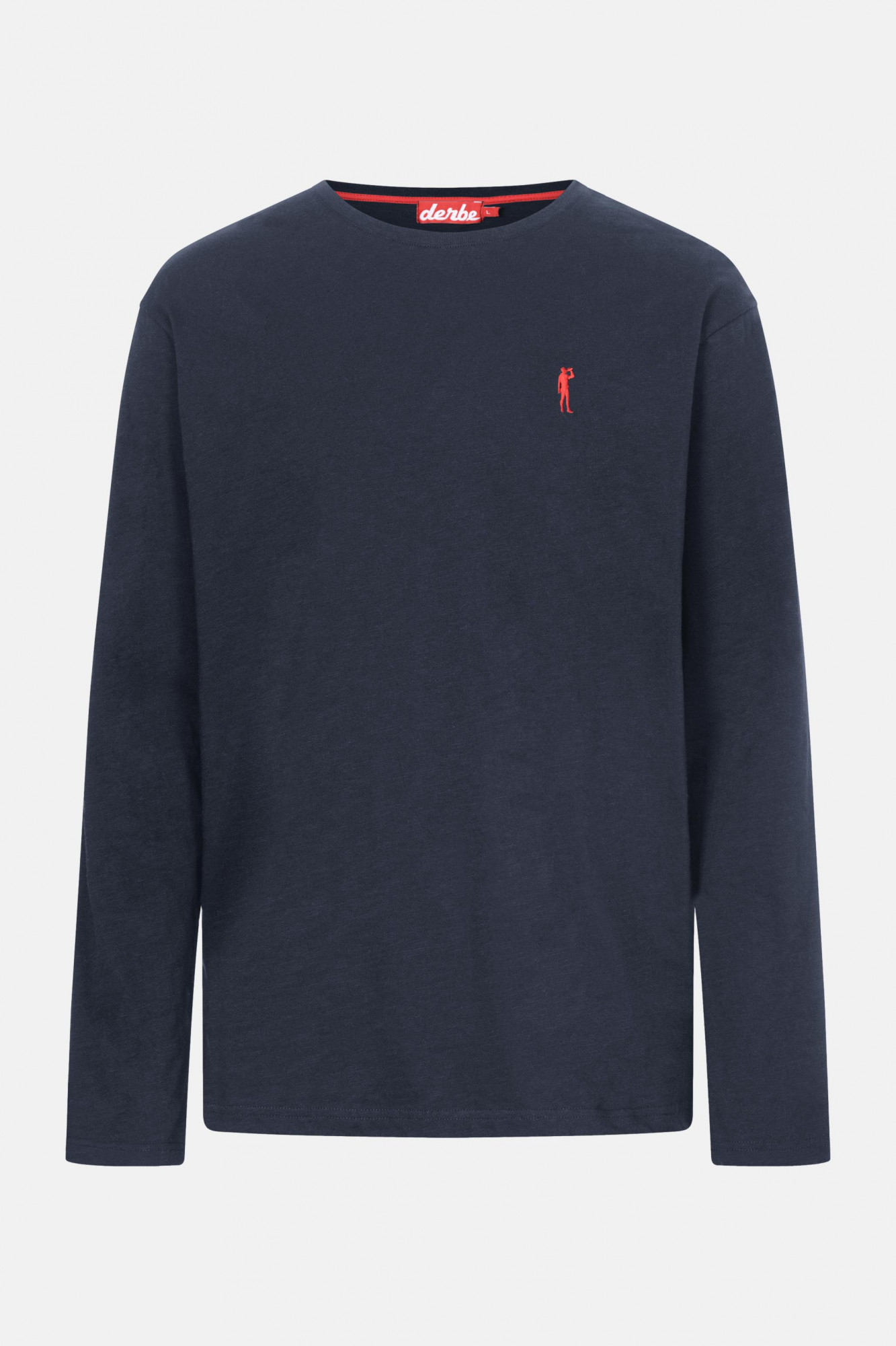 Derbe Kippes Herren Langarmshirt Dunkelblau Navy