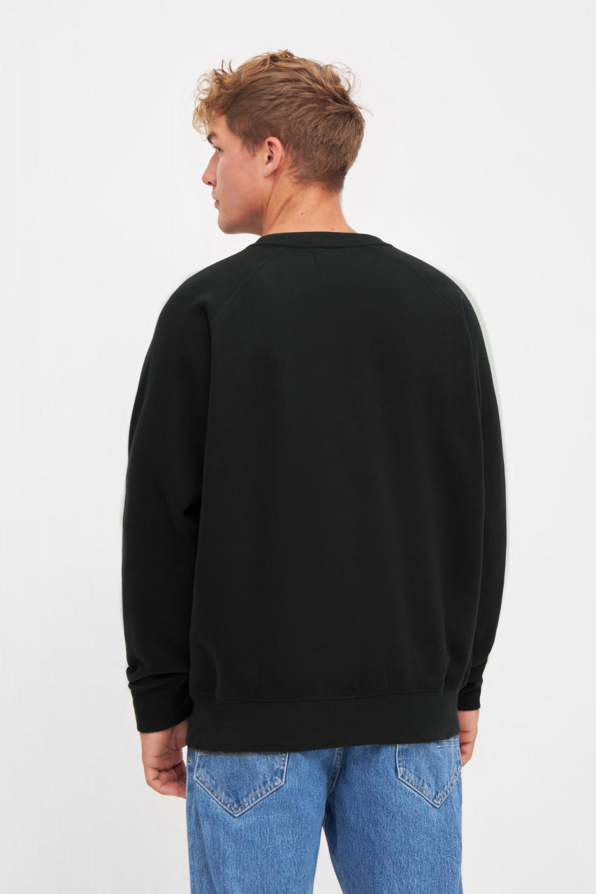 Derbe Sweatshirt Kippes Herren Schwarz Pullover GOTS