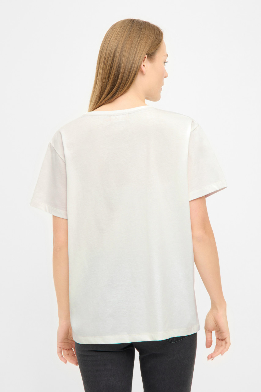 Derbe T-Shirt Klappt Damen Weiß GOTS Organic