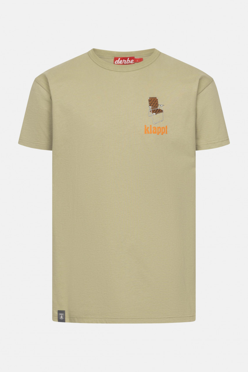 Derbe T-Shirt Klappt Herren Hellgrün GOTS Organic