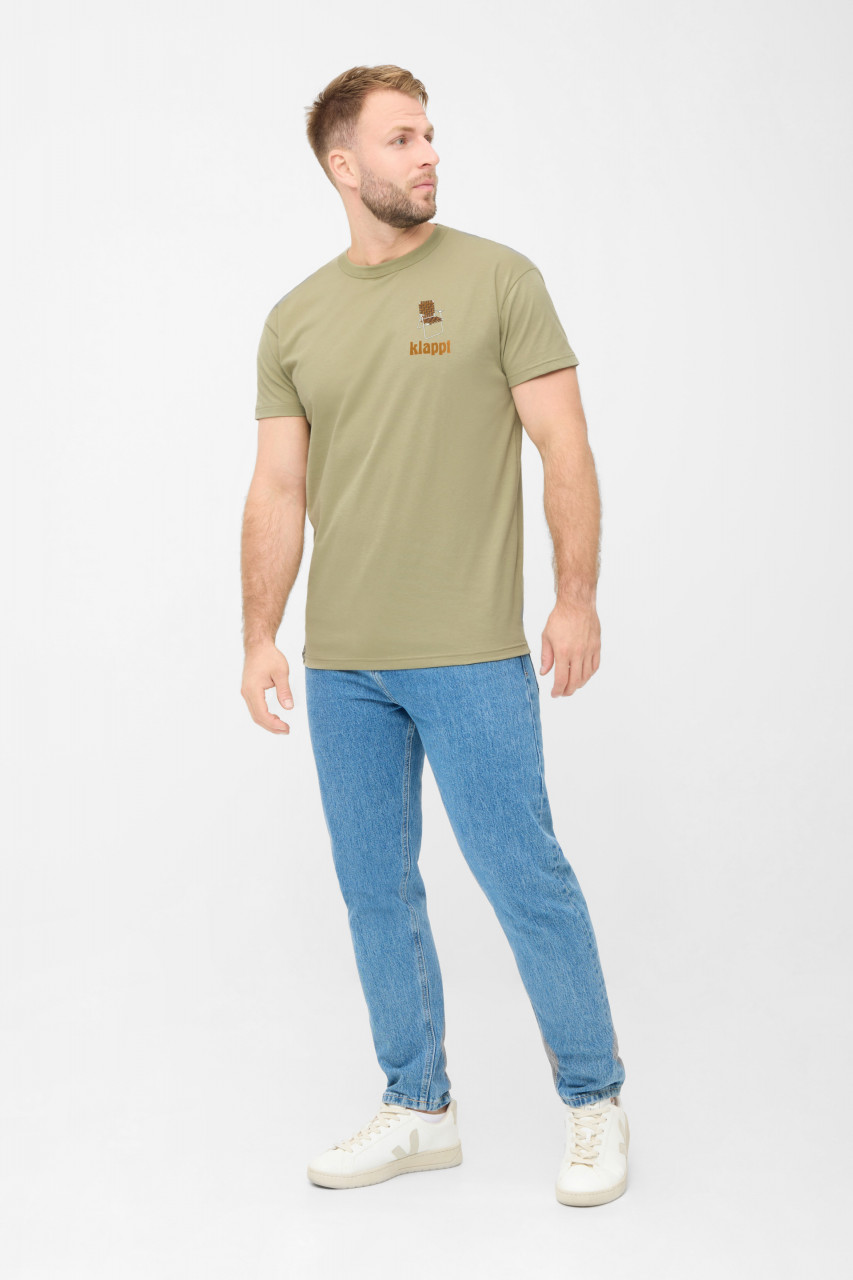 Derbe T-Shirt Klappt Herren Hellgrün GOTS Organic