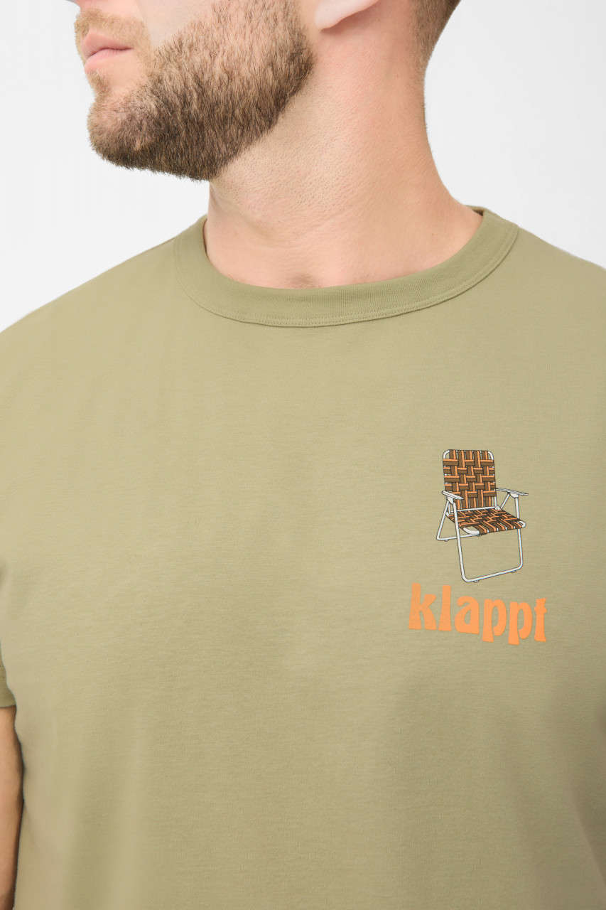 Derbe T-Shirt Klappt Herren Hellgrün GOTS Organic