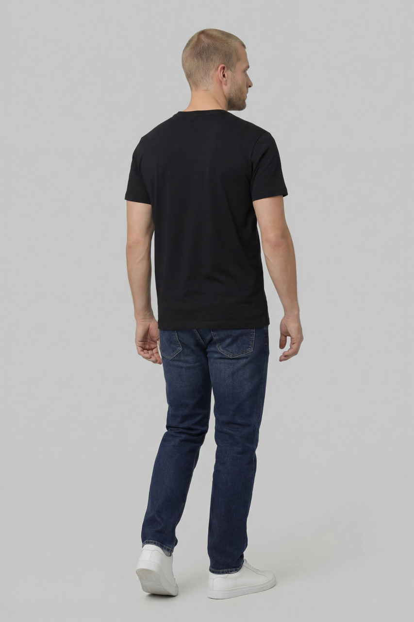 Derbe T-Shirt Kopfhörer Herren Schwarz GOTS Organic