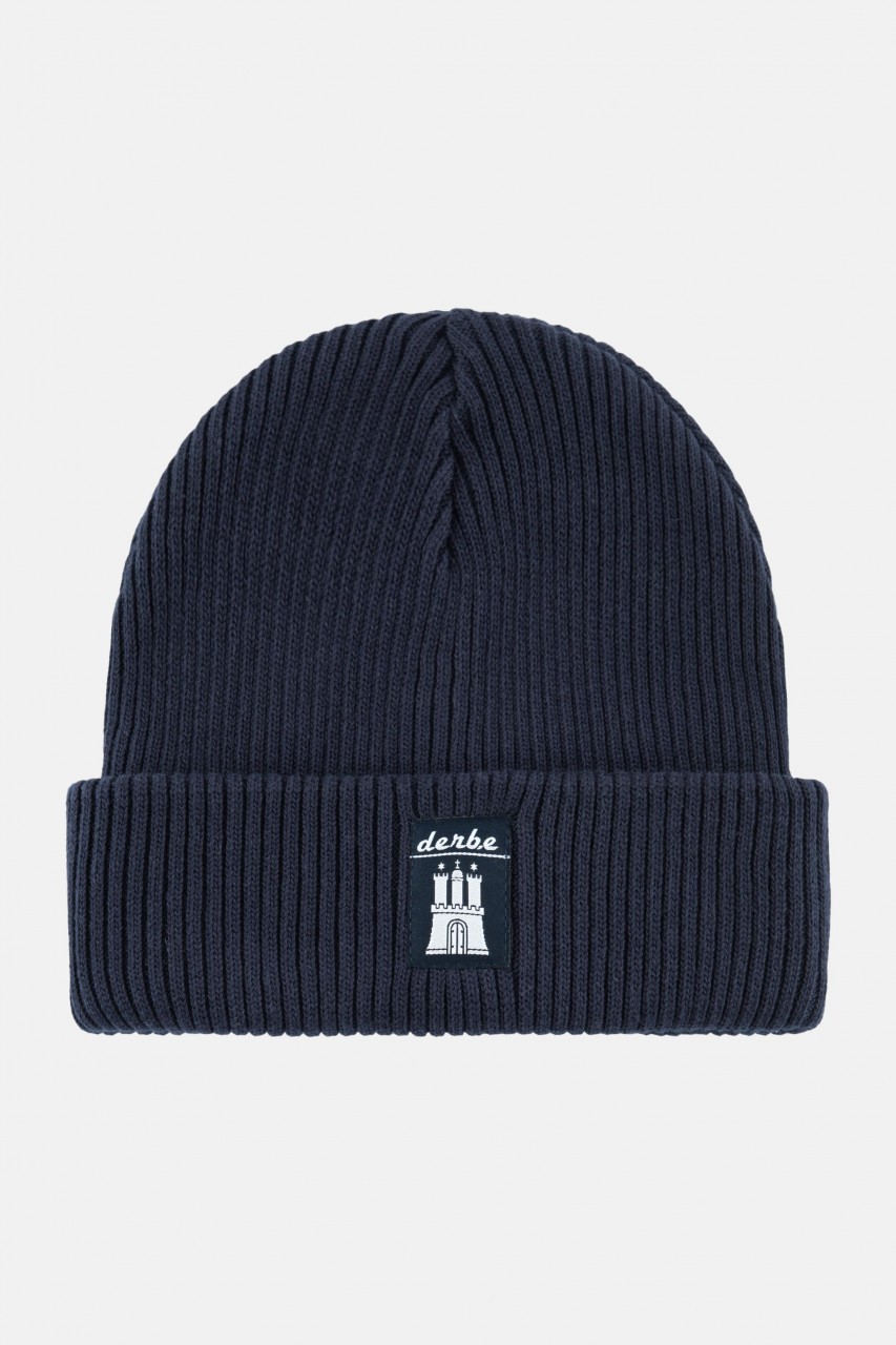 Derbe Koppover Gots Organic Navy Mütze Dunkelblau