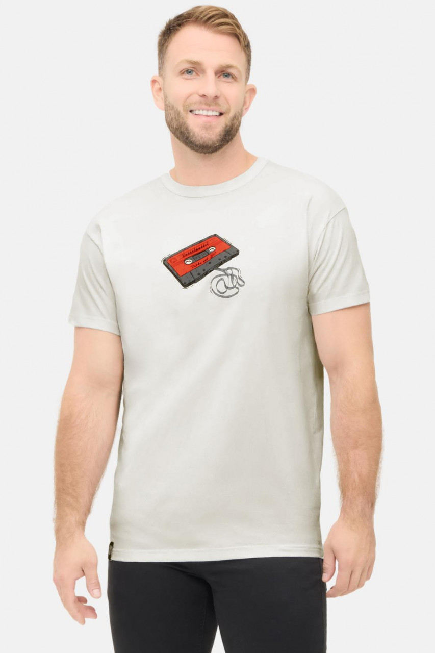 Derbe T-Shirt Kuddelmuddel Herren Weiß Kassette GOTS Organic