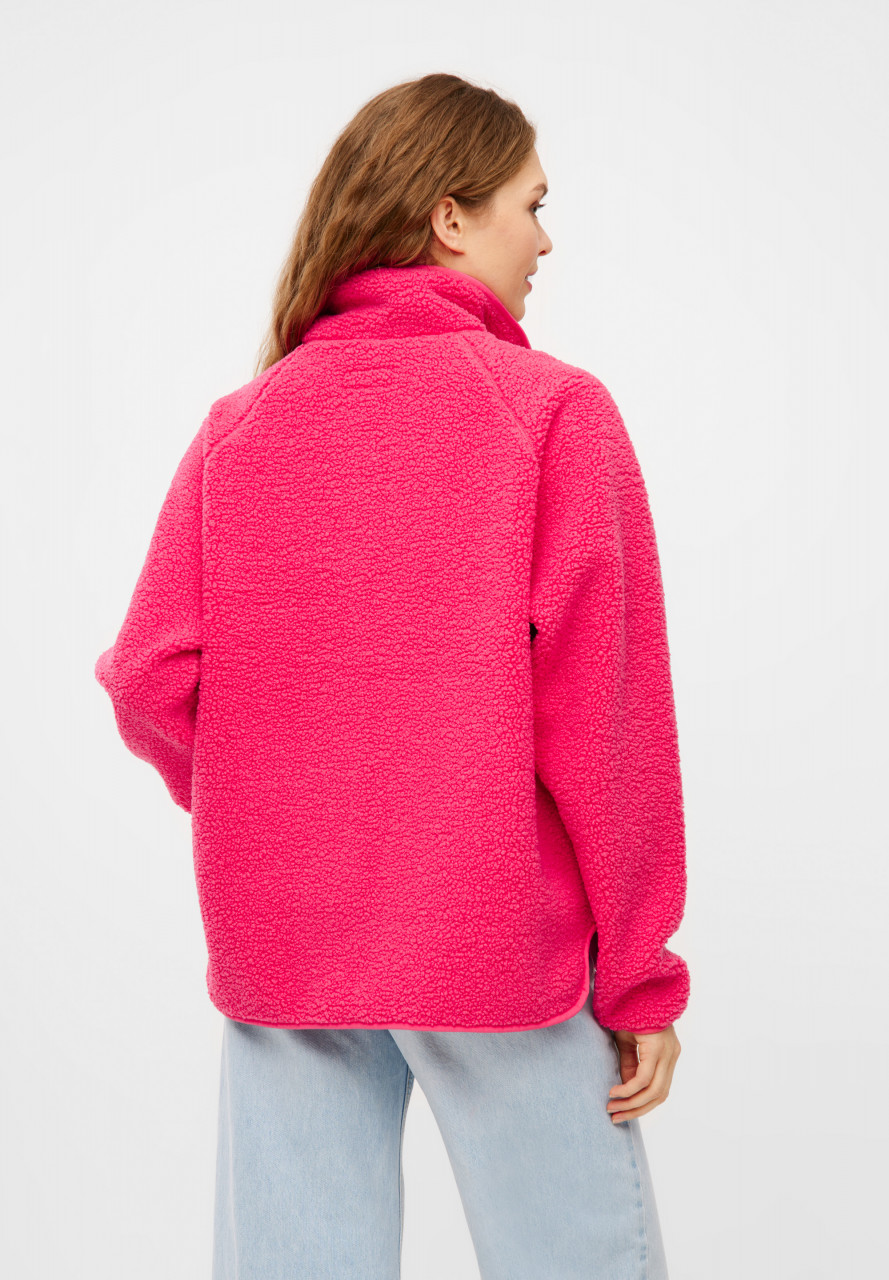 Derbe Damen Fleecejacke Kuschelby Pink Teddy