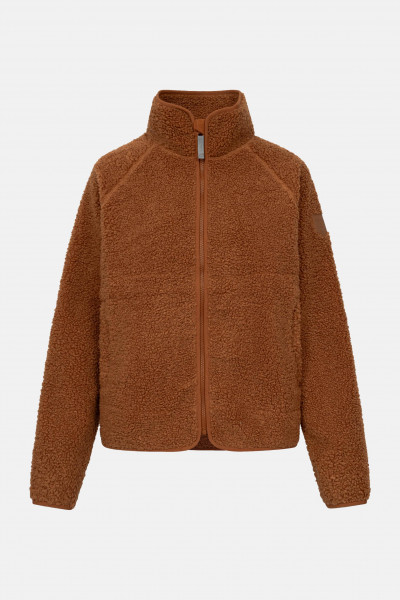 Derbe Damen Fleecejacke Kuschelby Braun Karamell Teddy