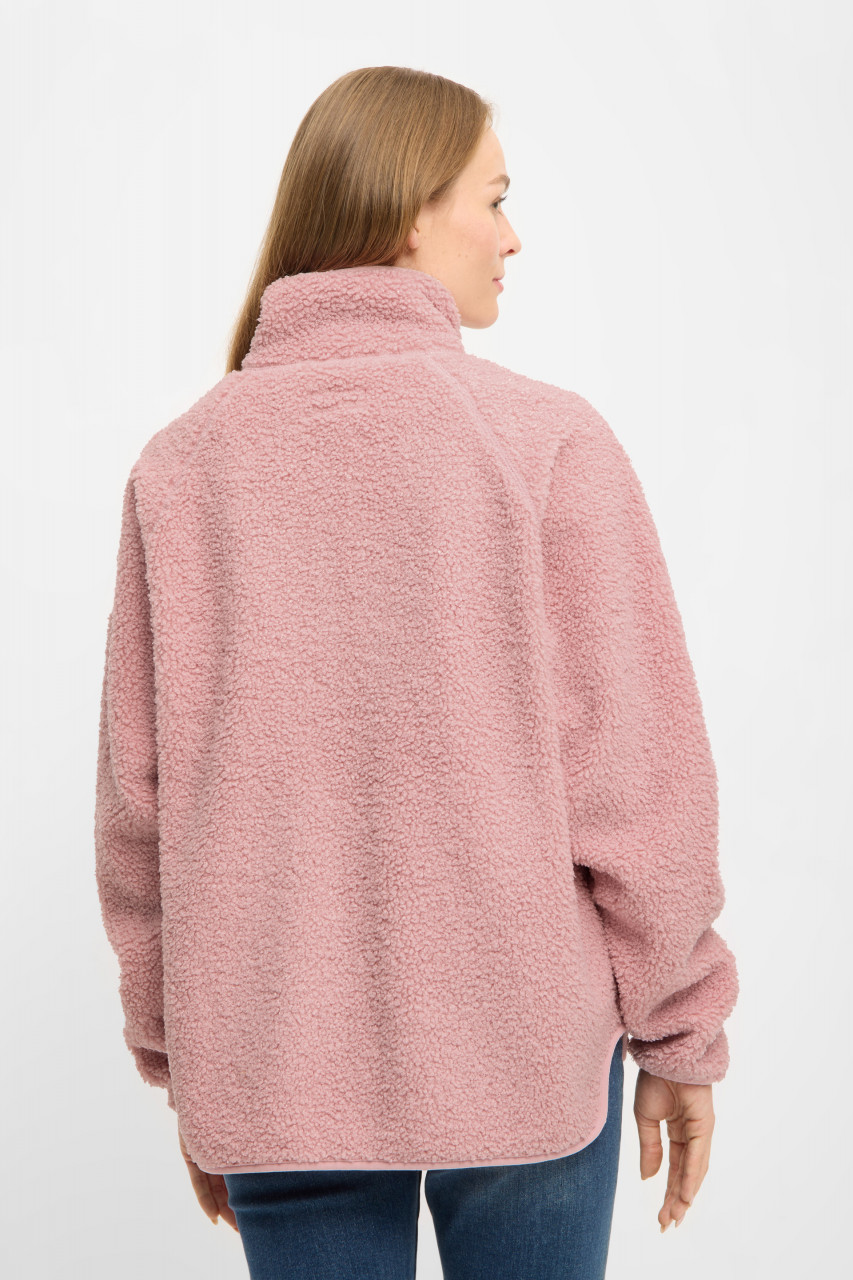Derbe Damen Fleecejacke Kuschelby Rosa Teddy