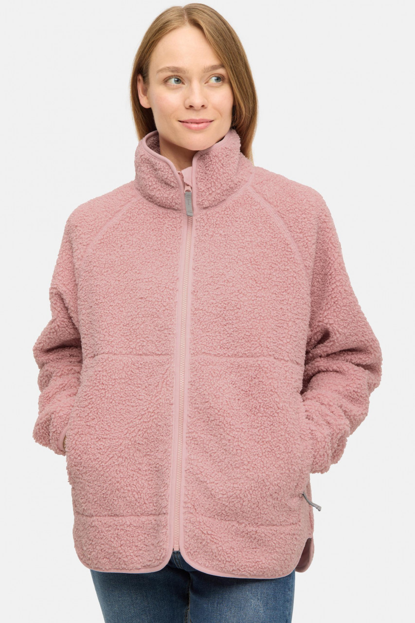 Derbe Damen Fleecejacke Kuschelby Rosa Teddy